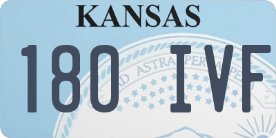 KS license plate 180IVF