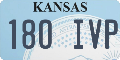KS license plate 180IVP