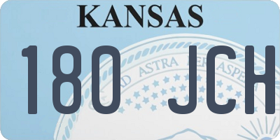 KS license plate 180JCH