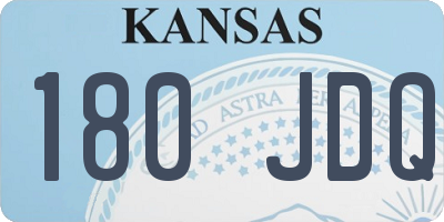 KS license plate 180JDQ