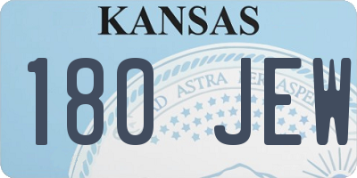 KS license plate 180JEW