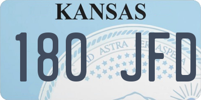 KS license plate 180JFD