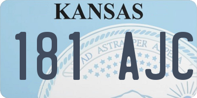 KS license plate 181AJC