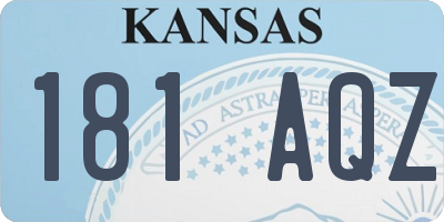 KS license plate 181AQZ
