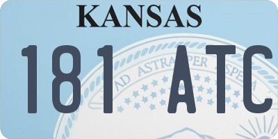 KS license plate 181ATC