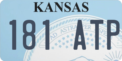 KS license plate 181ATP