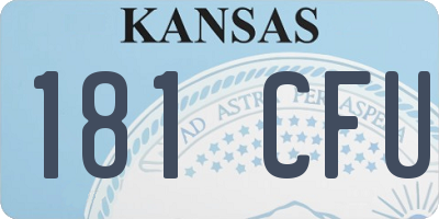KS license plate 181CFU