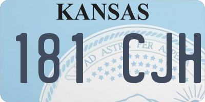 KS license plate 181CJH