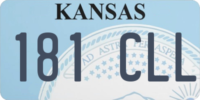 KS license plate 181CLL