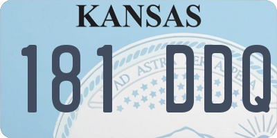 KS license plate 181DDQ