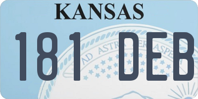 KS license plate 181DEB