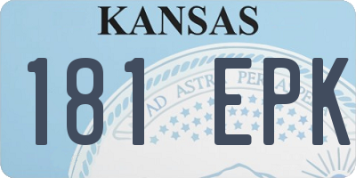 KS license plate 181EPK