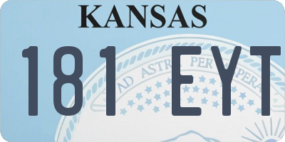 KS license plate 181EYT