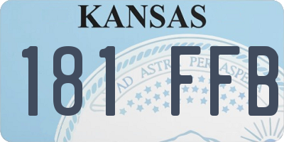 KS license plate 181FFB