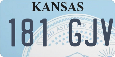 KS license plate 181GJV