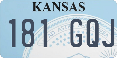 KS license plate 181GQJ