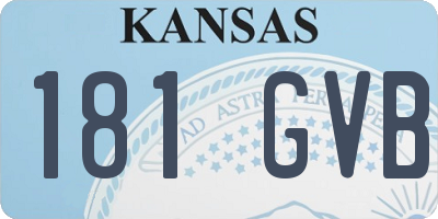 KS license plate 181GVB