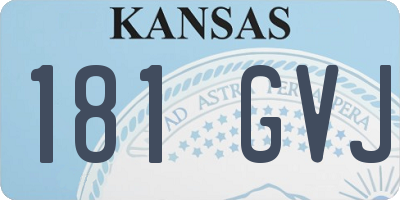 KS license plate 181GVJ