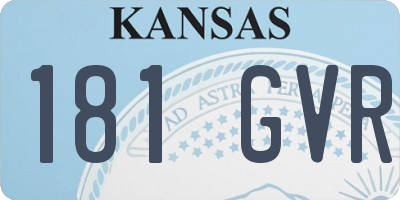 KS license plate 181GVR