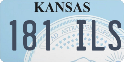 KS license plate 181ILS
