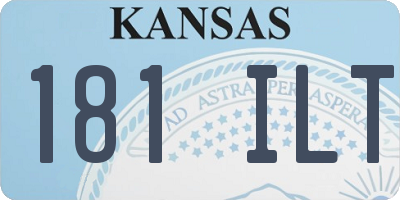 KS license plate 181ILT