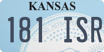 KS license plate 181ISR