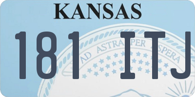 KS license plate 181ITJ