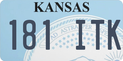 KS license plate 181ITK