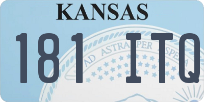 KS license plate 181ITQ