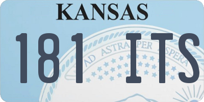 KS license plate 181ITS