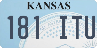 KS license plate 181ITU