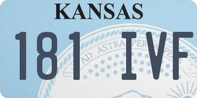 KS license plate 181IVF