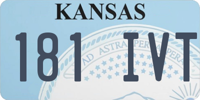 KS license plate 181IVT