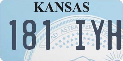KS license plate 181IYH