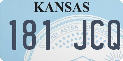 KS license plate 181JCQ