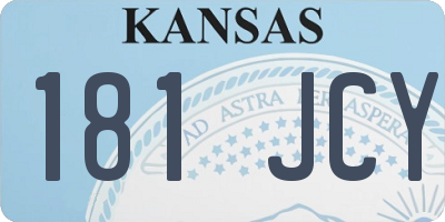 KS license plate 181JCY