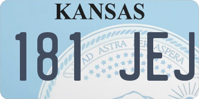 KS license plate 181JEJ