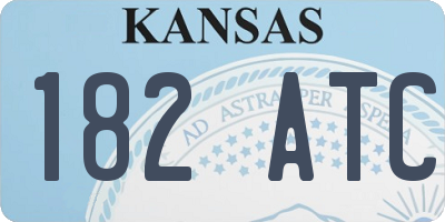 KS license plate 182ATC