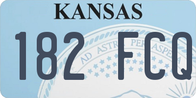 KS license plate 182FCQ