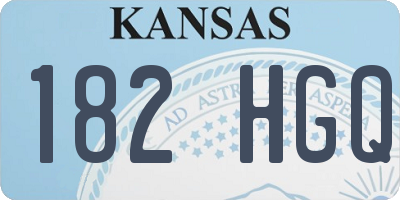 KS license plate 182HGQ