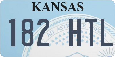 KS license plate 182HTL