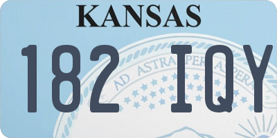 KS license plate 182IQY