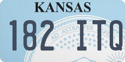 KS license plate 182ITQ