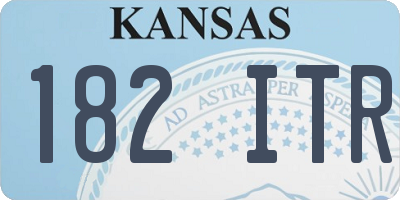 KS license plate 182ITR