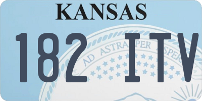 KS license plate 182ITV