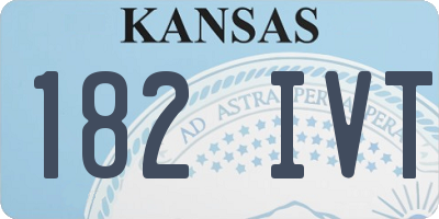 KS license plate 182IVT