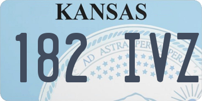 KS license plate 182IVZ