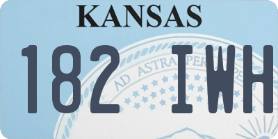 KS license plate 182IWH