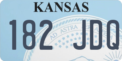 KS license plate 182JDQ