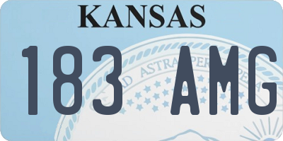 KS license plate 183AMG